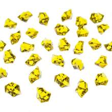 2025Super Z Outlet 120 Pack Acrylic Color Ice Rock Crystals Treasure Gems For Table Scatters, Home Vase Fillers, Event, Wedding, Arts & Crafts, Birthday Decoration Favor (1" Inch)(Apple Green) - 黃色 - 查看 1