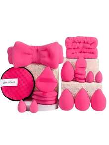 20 miếng bông mút trang điểm, bông tán kem nền, bông mút đánh kem nền, miếng tẩy trang, phụ kiện trang điểm, giá cả phải chăng, thích hợp làm quà Giáng sinh, mỹ phẩm, dụng cụ trang điểm, hàng giá rẻ, quà tặng, quà tặng cho nữ, quà Giáng sinh - Nhiều màu - Xem 5