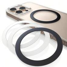 4 piezas de anillos magnéticos resistentes - Compatibles con anillos MagSticker - Anillos magnéticos compatibles con carcasas de cargador inalámbrico MagMagnetic para Apple 17 16 15 14 Pro Max, Galaxy, accesorios Android - Multicolor - Ver 2