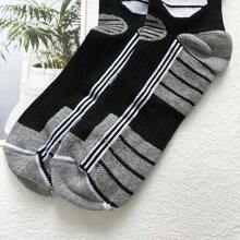 3 Pairs Unisex Thick Thermal Ski Socks, Breathable & Warm For Outdoor Sports Like Skiing, Ice Skating, Hiking In Winter - Multicolor - View 8