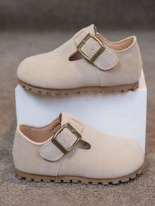 1 双男女款时尚平底鞋，防滑，适合婴儿、幼儿、女孩，春秋季 - 米色 - 查看 1