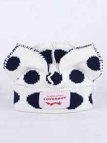 1pc Cat Ear Knitted Hat, Fashion Versatile, Breathable, Suitable For Cycling, Hiking, Outdoor Activities