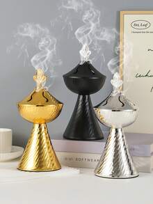 موقد بخور بسيط ذو نمط قماش المبرد (يعمل أيضًا كموزع عطور وأداة موقد) مناسب لديكور المنزل. سواء تم وضعه في غرفة النوم أو غرفة المعيشة (كديكور مركزي) أو المكتب أو استوديو اليوغا أو مكان الحفلات، فإنه يمكن أن يخلق جوًا أنيقًا.