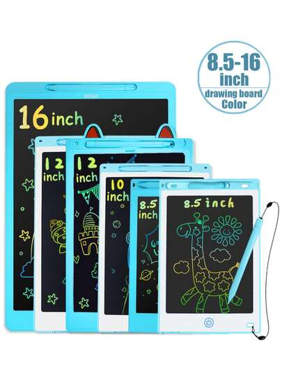 RSP 8.5/10/12/16-Inch LCD Writing Tablet, Drawing Board, Kids Doodle Board, Handwriting Pads, Magic Blackboard, Color Graffiti Board,Drawing Tablet For 3 4 5 6 7 8 9 10 11 12 Years Boys And Girls, Erasable Screen Reuse, Home Office Sticky Notes Message Memo Board, School Supplies, Boys Gifts For Girls , Ideal As A Birthday Gifts Or Halloween Or Christmas Gift For Children Toys