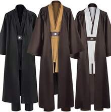 Anakin Costume Adult Men Tunic Hooded Robe Outfits Halloween Cosplay Uniform - màu đen - Xem 8
