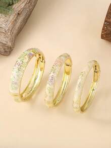 2 件复古珐琅景泰蓝手链，波西米亚金属女士手链 - 适合女性每天佩戴的精美情人节礼物，妈妈，母亲，母亲节，礼物