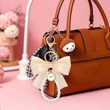 Bộ 3 móc khóa và mặt dây chuyền túi xách bằng kim loại sang trọng - Móc khóa túi xách thanh lịch với điểm nhấn ngọc trai và phần cứng tông vàng dành cho ví nữ, túi xách tay, túi đeo chéo và túi đeo vai, phụ kiện ví | Móc khóa túi xách thanh lịch | Móc khóa túi xách sang trọng - Nhiều màu - Xem 4