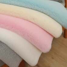 1pc Cloud-Shaped Faux Fur Rug, Soft & Fluffy Plush Material, Suitable For Living Room, Bedroom, Entryway, Kitchen, Bathroom, Gaming Room, Study, Closet, Thickened Rug For Autumn/Winter Christmas Decor Kitchen Rug - Pink - View 4