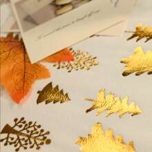 Camino de mesa de terciopelo con lámina de oro con 3 árboles, adecuado para Navidad, fiestas, eventos, decoración de mesa y sillas