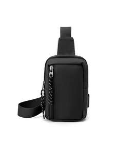 1 buc geantă mini crossbody pentru bărbați, geantă de telefon, geantă de umăr diagonală multifuncțională pentru sporturi în aer liber, drumeții, alergare, ciclism, călătorii, serviciu, geantă de mesager simplă la modă