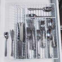 ZYLX SHOPPING – Organizador de utensilios metálico Confortime 36*26*4,5 cm para cocina y hogar - Blanco - Ver 6