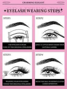 New 280pcs/14Rows 5D Fluffy DIY Lash Clusters 30D/40D/50DNatural Thick Eyelash Clusters D/DD/CC Curl Wispy Individual Lashes 8-16mm Mix Cluster Eyelash Extensions,Home Use Eye Lash Extension,Mother Day Gift