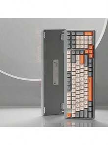 Acer Teclado multisistema OKW 222 para juegos y oficina: diseño resistente al agua, escritura cómoda y prolongada, teclas de acceso rápido, compacto y portátil, ideal para oficina y juegos, color gris. - Gris - Ver 1