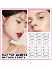 Bộ 24 khuôn tạo hình lông mày, bộ dụng cụ chăm sóc lông mày, bộ dụng cụ làm đẹp để trang điểm và tạo kiểu lông mày., Quà tặng, Du lịch, Đồ giá rẻ, Vật dụng cần thiết khi đi du lịch - Nhiều màu - Xem 6