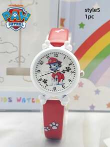 Paw Patrol 1 Piece Of Dog Patrol Waterproof Watch, Cute Pop Ring Watch, Cartoon Watch, Birthday Gift For Friends And Classmates, Rental Number, Party Atmosphere Decoration, Perfect Party Decoration, Home Decoration Ornament, Perfect Room Decoration, Christmas Gift Valentine's Day, Ideal Friend Gifts For Birthday Celebrations, Souvenirs, Women's Souvenir, Cute Aesthetic, Valentine Day Gifts, Decorations, Home Decor, Valentines Gifts