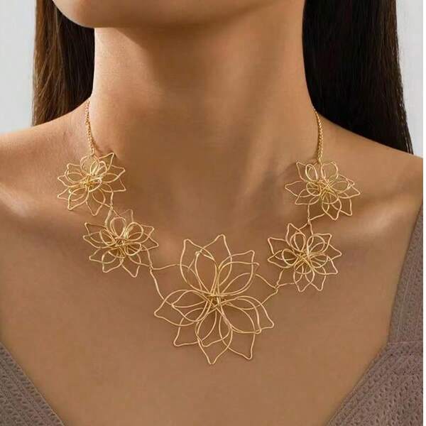 Set de 3 piezas de joyas elegantes con aretes y collar de círculo de resina de colores, regalo para mujeres