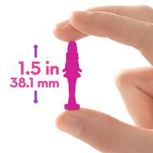 Mattel Barbie Mini Barbie Land Fashionistas Dockor, 3,8 cm Mini Dockor i sminkkompakt, Överraskningsavslöjande (Stilar kan variera), JFY13 - Multifärgad - Visa 4