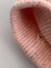 Colorful Polka Dot Knitted Hat For Women, Autumn/Winter Ear Protection Warm Beanie Cap, Maillard Headwear, Suitable For Casual Outfit