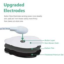 Electronic Pulse Massager 16 Modes 20 Intensities TENS Unit Digital Rechargeable LCD Display Full Body Massage Muscle Stimulator With 10pcs Electrode Pads - Silver - View 9