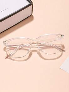 1 Piece Of Transparent Box Retro Style Women's Glasses For Halloween Witch/Retro Character Dressing Up Accessories Made Of Plastic Material, Resistant To Falling, Suitable For Campus Activities/Daily Reading - 彩色 - 查看 3