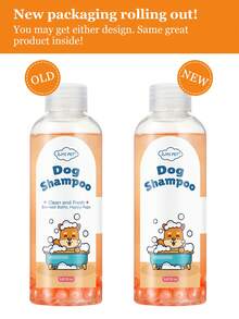 GJYC PET 狗狗古龍水洗髮水 - 為柔軟閃亮的毛皮提供修護 - 經典清新香氣,持久芳香 - 5.07盎司容量 - 橘色 - 查看 5