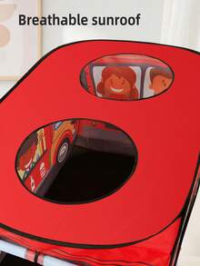 儿童室内外游戏屋帐篷，免工具安装，便携式设计，多种卡通图案，易于折叠和存放，深受男孩和女孩的喜爱，万圣节派对装饰，圣诞节/生日礼物 - 彩色 - 查看 4