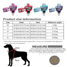 KOMMILIFE Adjustable Nylon Dog Harness Personalized Reflective Breathable Pet Dog Harness Vest For Small Medium Large Dogs Dog Harness With Name Tag - Multicolor - View 6