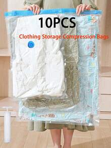 10/9/5/1真空收纳袋 旅行压缩袋 透明压缩袋 夏季衣物收纳袋 PVC防水收纳袋 防虫防霉收纳袋 - 彩色 - 查看 12