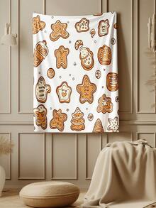 1pc Christmas Gift Soft & Comfortable Throw Blanket, Flannel Blanket Suitable For Sofa, Lounge Chair, Office And Travel, All Season