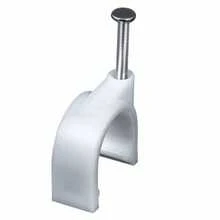 带钢钉的电缆夹，3mm 4mm 5mm 6mm 7mm 8mm 9mm 10mm 12mm 14mm 16mm，带钢钉的电线墙夹，以太网电缆夹，电缆夹同轴电缆夹，RG6 RG59 CAT6 RJ45 电缆线夹，白色，电缆管理整理器夹，电缆夹同轴电缆固定夹 - 白色 - 查看 5