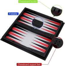 10" Magnetic Travel Chess Set - 3 In 1 With Folding Case - 13" - View 8