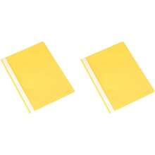 A4 Project Folder - Black (Pack Of 25) - Yellow - View 4