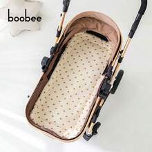 1pc Infant Stroller Seat Cushion, Cartoon Cute Pattern - High Quality 3D Bead Plush, Skin-Friendly Soft, Reversible, Suitable For High View Travel Strollers, Most Baby Carriages, Perfect Gift For Baby On Christmas, Halloween, Thanksgiving