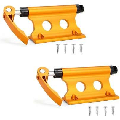 COSHANO 2x Soporte para horquilla delantera de Bicicleta Universal, Accesorios de sujeción para Soporte de Suelo (Dorado 2 Pzas)