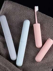 4 Peças Capa de Escova de Dentes, Estojo para Escova de Dentes, Capa Protetora Portátil para Escova de Dentes, Estojo de Viagem Multifuncional e Leve para Escova de Dentes, Estojo de Armazenamento de Escova de Dentes, Adequado para Viagens, Camping, Academia, Escola, Capa de Escova de Dentes de Viagem