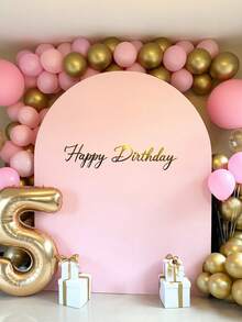 Arche de fond, 1,5 m, 1,8 m, 2 m, 2,2 m Housse d'arche de mariage à 2 côtés en tissu élastique. Tissu d'arche de dôme pour décoration de stand de mariage - Rose (support non inclus, seul le tissu de fond)