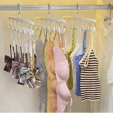 2pcs 12 Hook Rotatable Hook Hanger, Underwear Sling Saves Space, Wave Drying Hanger, Multi-Functional Hanger
