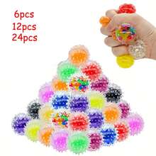 6/12/24 pezzi Palline antistress soffici e morbide - Giocattoli a pressione rotondi e colorati per il relax, premi per la classe, omaggi per feste, regali di compleanno, senza bisogno di alimentazione, giocattolo antistress | Pallina antistress vivace | Texture morbida