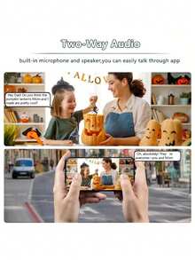 FHD Wireless Security Camera With Pan Tilt Zoom Function, Dual Lens Dual Screen, Intelligent Tracking And Voice Alarm - Full-Color Day/, USB Power Supply, Dual Channel Audio Intercom, 1 Device Equals 2 Devices, Monitoring And Viewing From 2 Different Angles