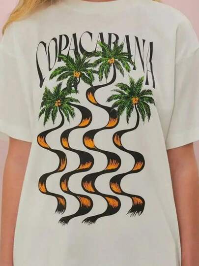 Brazil 2025 FARMRIO New Personality Pattern Logo Printed Short-sLeesve T-shirt Men Women The Same Cotton Casual T-shirt