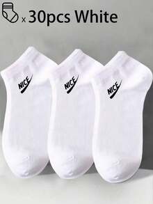 100pcs/80pcs/50pcs/30pcs/20pcs/10pcs/8pcs/4pcs Comfortable, Moisture-Wicking, Antibacterial, Breathable Knit Liner Socks - Mother's Day Gift, Unisex, Long Socks, Sweat-Absorbing, Odor-Resistant, Elastic & Soft, Fashionable Solid Colors, Suitable For Spring, Summer, Autumn, Winter, Casual, Daily Wear, Yoga/Sports - Multicolor - View 28