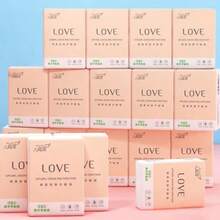 Fazzoletti di carta a tre strati ultra morbidi, tovaglioli di dimensioni da viaggio (6 fogli per confezione), adatti per San Valentino, Festa della Mamma, Natale e ogni tipo di festa - Bianco - Visualizzare 4