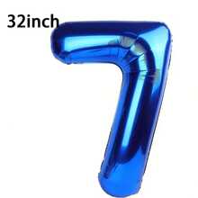 1 quả bóng bay lá kim loại màu xanh lam 32/40 inch, bóng bay polyester cỡ lớn in số 0-9, bóng bay trang trí, có thể tái sử dụng, thích hợp để trang trí sinh nhật, trang trí tiệc, kỷ niệm, trang trí phòng, kỷ niệm ngày cưới, đồ dùng cho tiệc tùng - Màu xanh lam - Xem 12