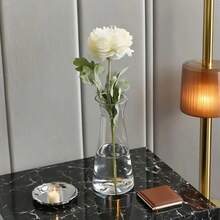 1/5/10/8 buc Vaze din plastic de înaltă calitate, în stil diamant, transparente, lucrate manual, potrivite pentru diverse buchete de flori și aranjamente decorative, ideale pentru sărbători, casă, masă, accesorii pentru petreceri de nuntă, vaze cilindrice din plastic durabile cu laterale netede și transparente, potrivite pentru aranjamente florale centrale și uz zilnic, model geometric contemporan, plastic transparent