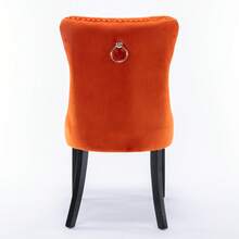Chair Covers & Cushions - Orange + Velvet + Foam - View 6