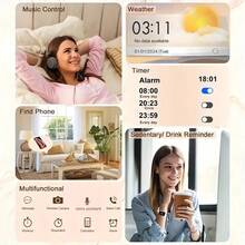 [Intelligente Sportuhr] Multifunktionale intelligente Sportuhr - Hochauflösender Vollbildschirm, mit kabelloser Anruf-/Wählerfunktion, Informationsbenachrichtigung, mehrere Sportmodi, Aktivitätsaufzeichnung/Aktivitätsverfolgung, Fernfotografie/Musikwiedergabe, Zifferblatt-Hintergrund, geeignet für Männer und Frauen, geeignet für Android und iOS