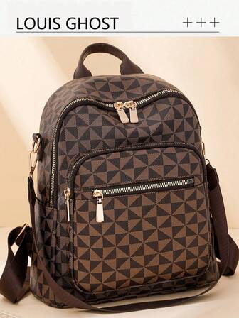 时尚女士双肩包，绗缝大容量双肩包，休闲单肩包，通勤包，学生背包，妈妈包