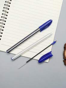 قلم حبر جاف بقاعدة زيتية، كتابة سلسة، قلم مكتبي للدراسة، قلم حبر جاف متعدد الألوان، رأس متوسط 1.0 مم، كتابة سلسة، قلم حبر جاف أزرق قلم مكتبي، لوازم مدرسية ومكتبية فندقية