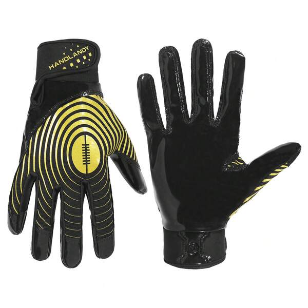 HANDLANDY Football Gloves, Adult Sticky Receiver Gloves,Super Grip Football Glove Best Gift