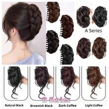 إكسسوار شعر اصطناعي أنيق | تصميم مشبك بيضاوي متعدد الألوان | إكسسوار متعدد الاستخدامات لتسريحة الشعر العالية للسيدات | مناسب للارتداء اليومي والمناسبات الخاصة | هدية مثالية للمرأة، إكسسوار شعر مشبك شعر خريفي موضة مشابك شعر شتوية للنساء لإطلالات العطلات